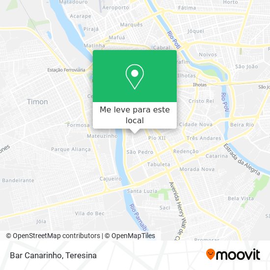 Bar Canarinho mapa