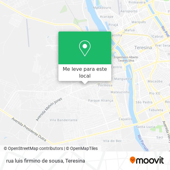 rua luis firmino de sousa mapa