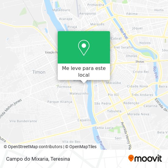 Campo do Mixaria mapa