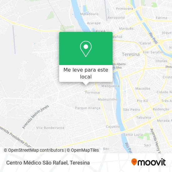 Centro Médico São Rafael mapa