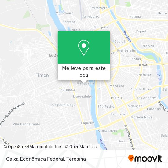 Caixa Econômica Federal mapa