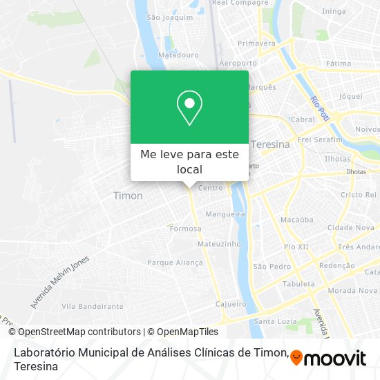 Laboratório Municipal de Análises Clínicas de Timon mapa