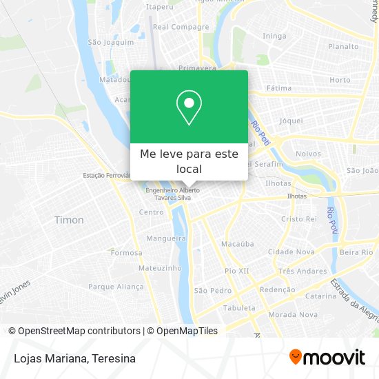Lojas Mariana mapa