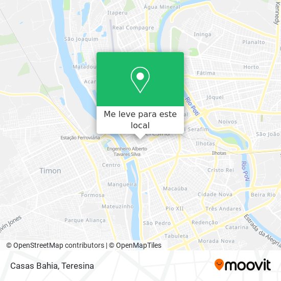 Casas Bahia mapa