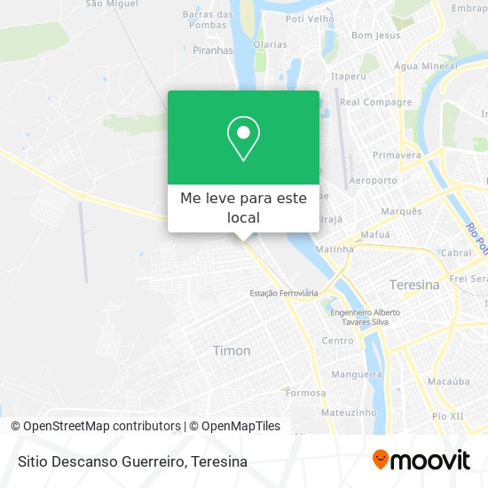 Sitio Descanso Guerreiro mapa