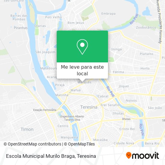 Escola Municipal Murilo Braga mapa