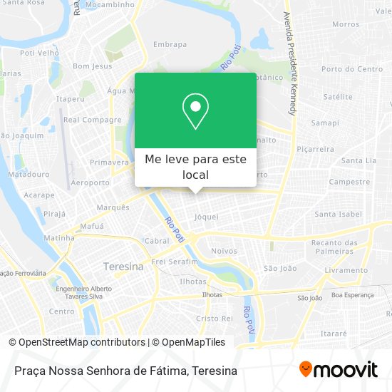 Praça Nossa Senhora de Fátima mapa