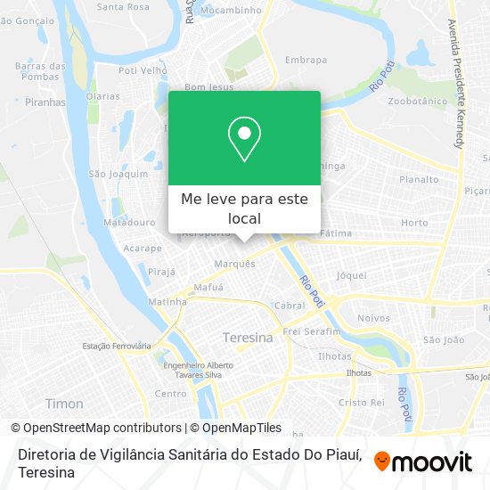 Diretoria de Vigilância Sanitária do Estado Do Piauí mapa