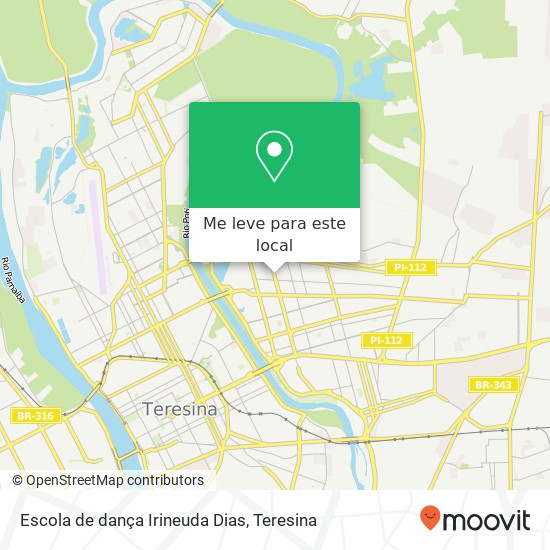 Escola de dança Irineuda Dias mapa