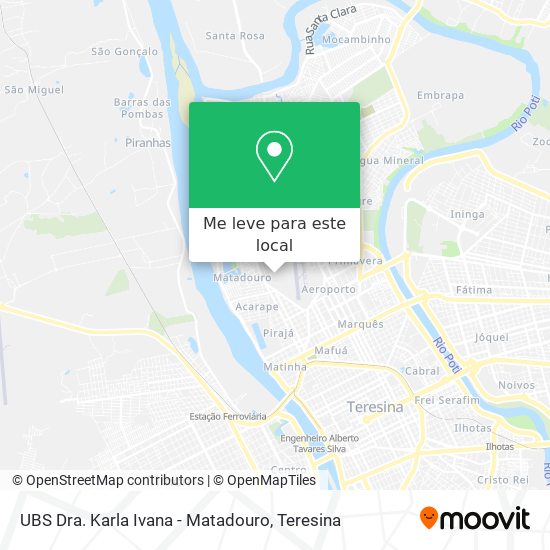 UBS Dra. Karla Ivana - Matadouro mapa