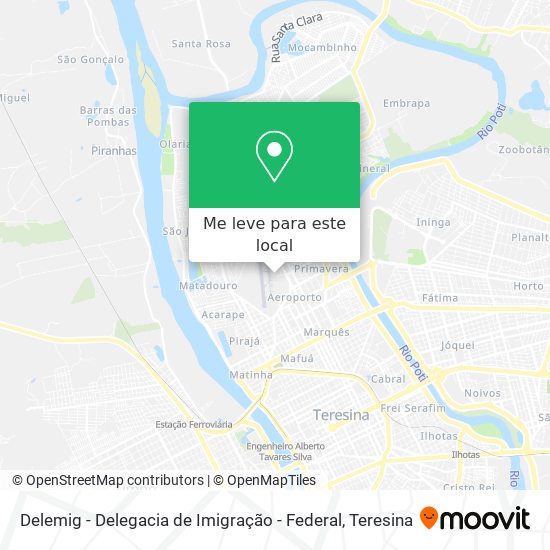 Delemig - Delegacia de Imigração - Federal mapa