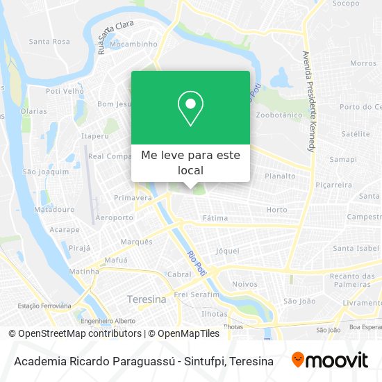 Academia Ricardo Paraguassú - Sintufpi mapa