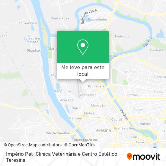 Império Pet- Clinica Veterinária e Centro Estético mapa