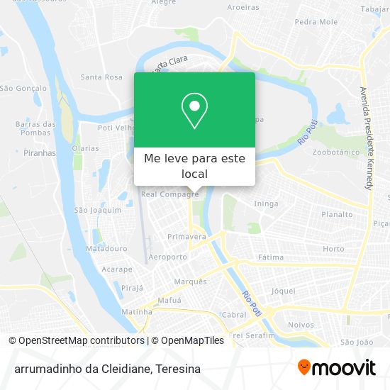 arrumadinho da Cleidiane mapa