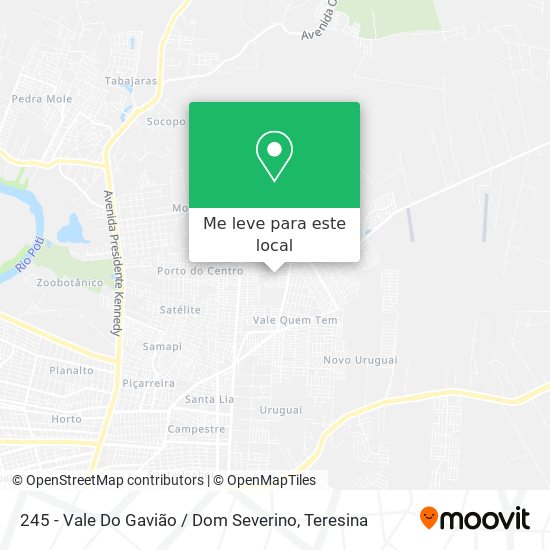 245 - Vale Do Gavião / Dom Severino mapa