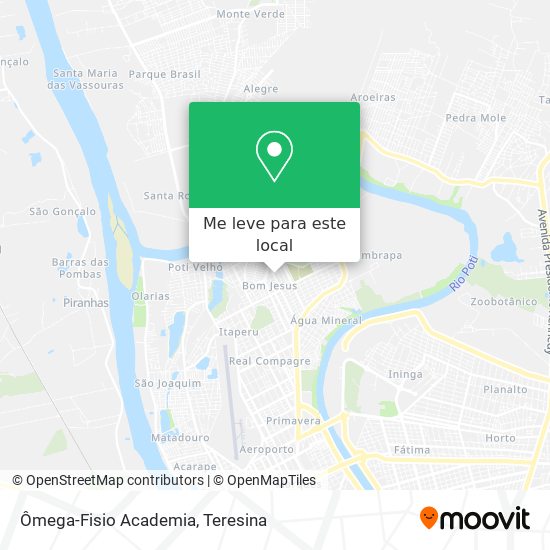 Ômega-Fisio Academia mapa