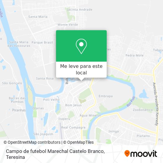 Campo de futebol Marechal Castelo Branco mapa