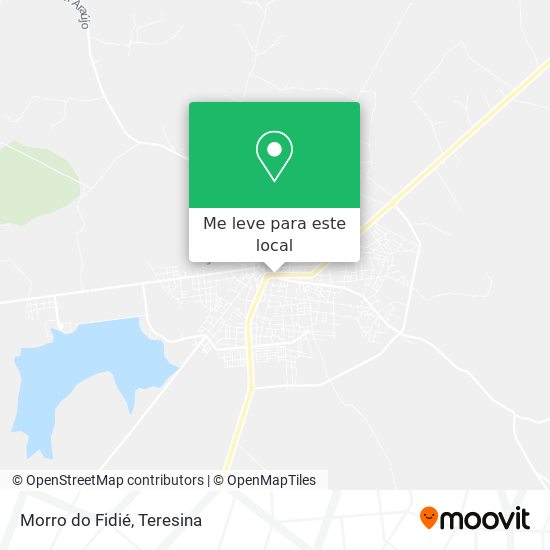 Morro do Fidié mapa