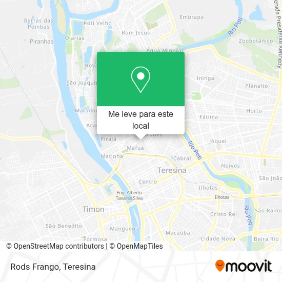 Rods Frango mapa