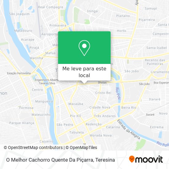 O Melhor Cachorro Quente Da Piçarra mapa