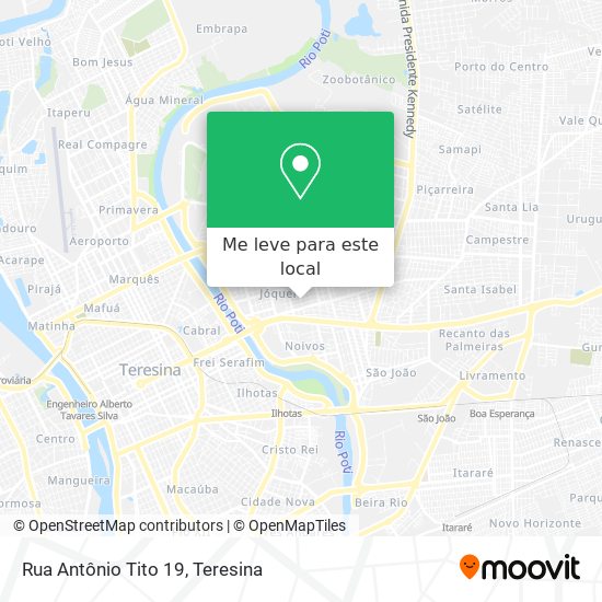 Rua Antônio Tito 19 mapa