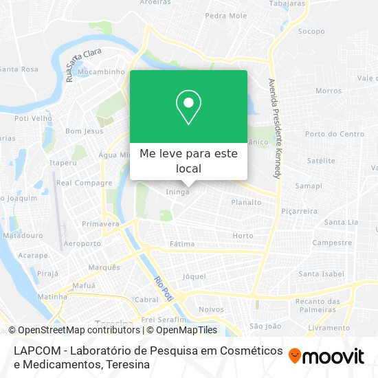 LAPCOM - Laboratório de Pesquisa em Cosméticos e Medicamentos mapa