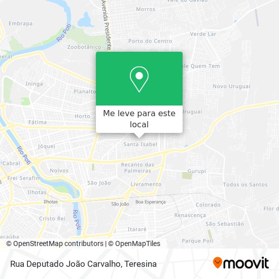 Rua Deputado João Carvalho mapa