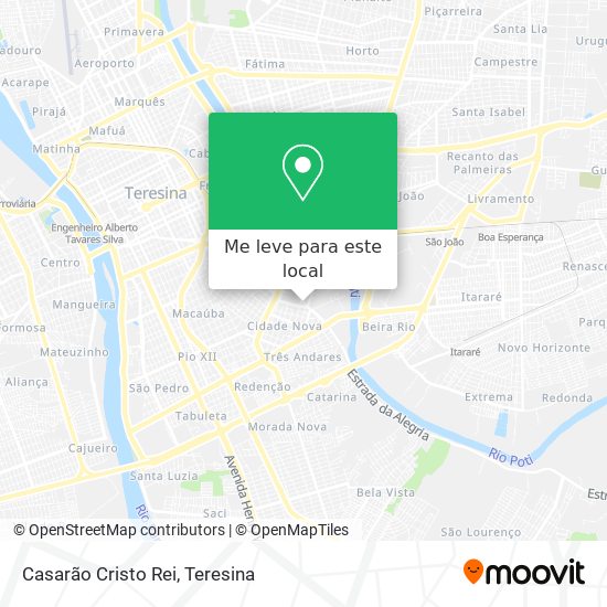 Casarão Cristo Rei mapa