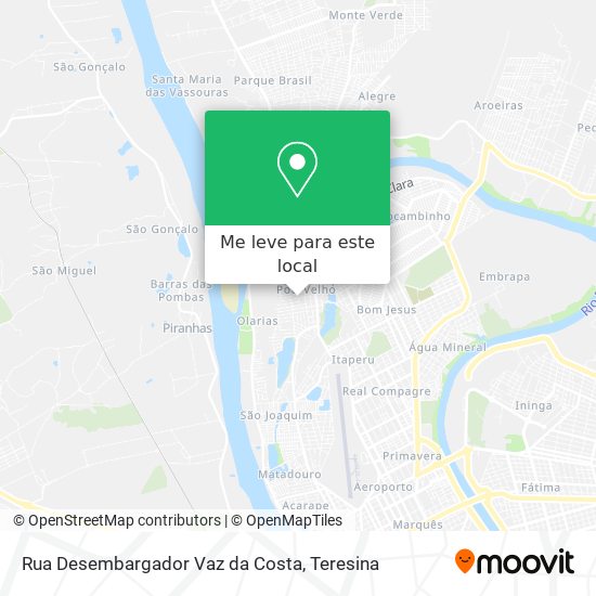 Rua Desembargador Vaz da Costa mapa