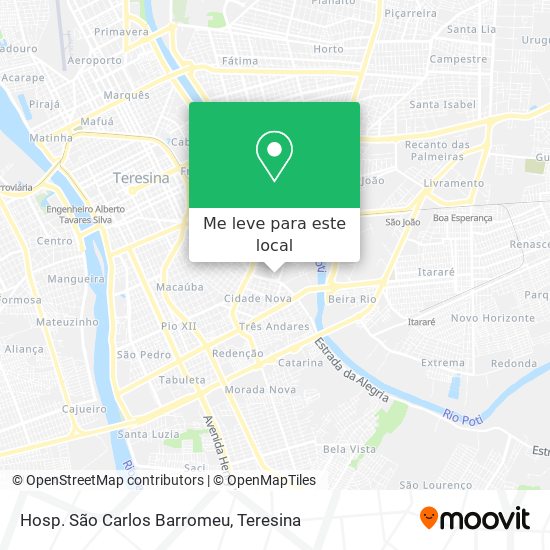 Hosp. São Carlos Barromeu mapa