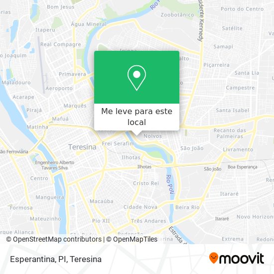 Esperantina, PI mapa