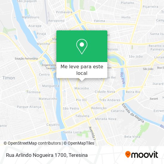 Rua Arlíndo Nogueira 1700 mapa