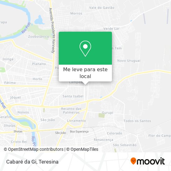 Cabaré da Gi mapa