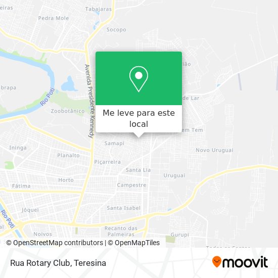 Rua Rotary Club mapa