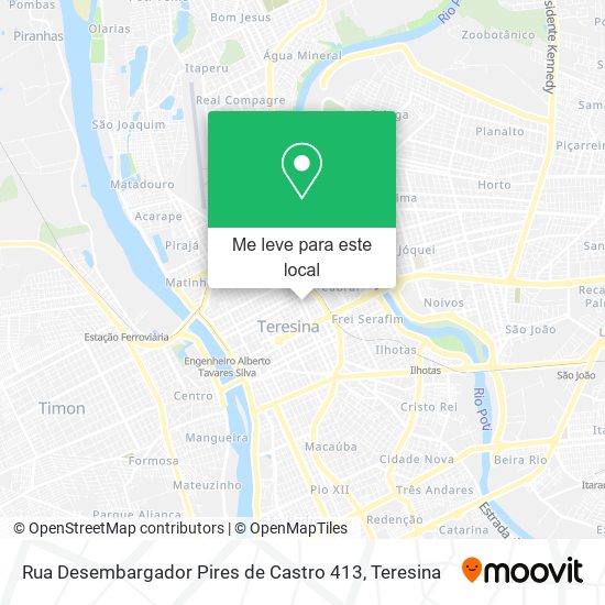 Rua Desembargador Pires de Castro 413 mapa
