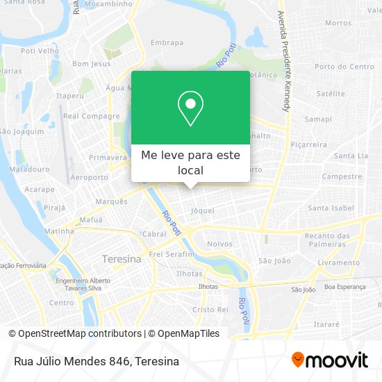 Rua Júlio Mendes 846 mapa