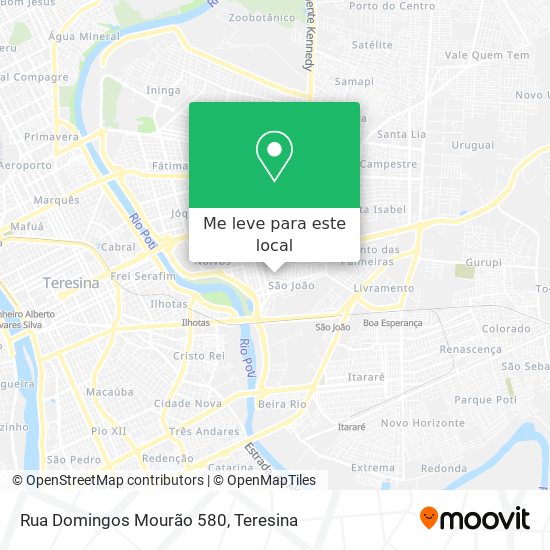 Rua Domingos Mourão 580 mapa