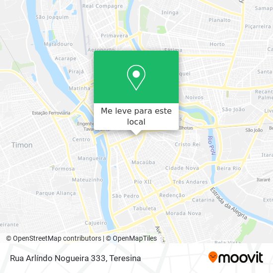Rua Arlíndo Nogueira 333 mapa