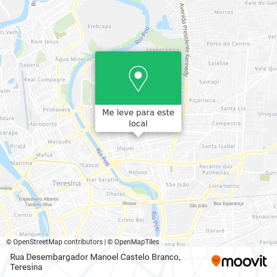 Rua Desembargador Manoel Castelo Branco mapa