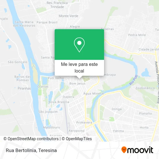 Rua Bertolinia mapa