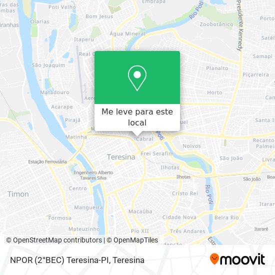 NPOR (2°BEC) Teresina-PI mapa