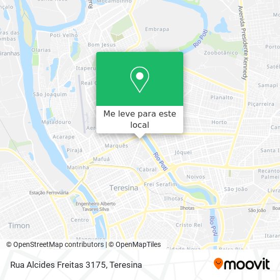 Rua Alcides Freitas 3175 mapa