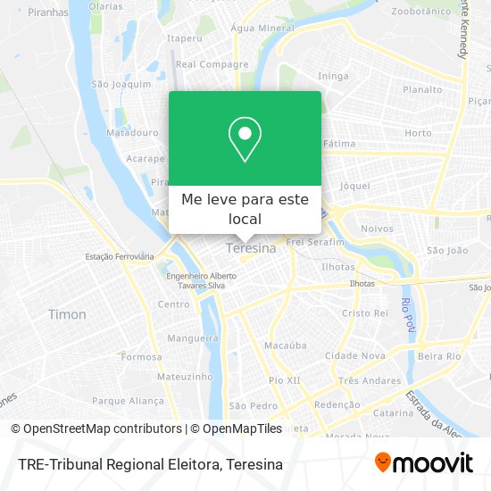 TRE-Tribunal Regional Eleitora mapa