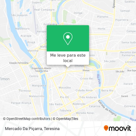 Mercado Da Piçarra mapa