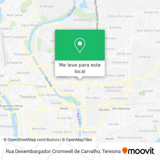 Rua Desembargador Cromwell de Carvalho mapa