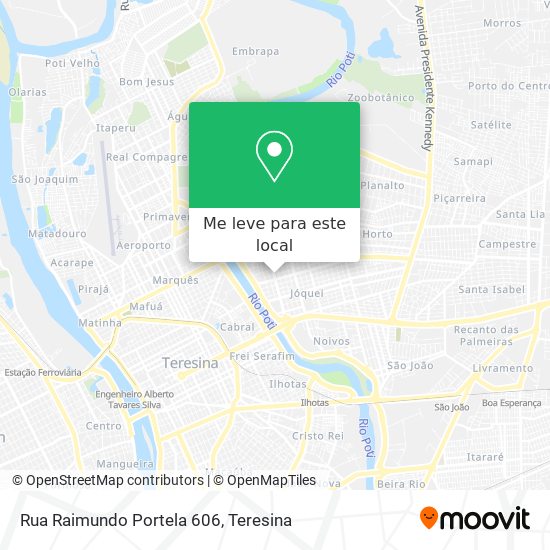 Rua Raimundo Portela 606 mapa