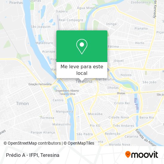 Prédio A - IFPI mapa