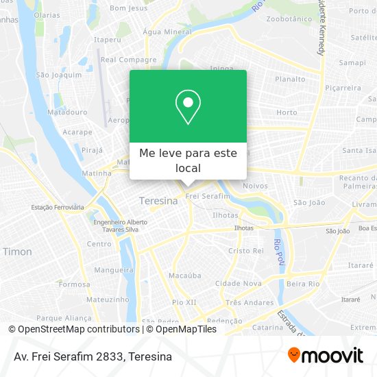 Av. Frei Serafim 2833 mapa