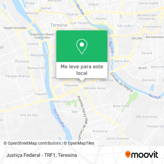 Justiça Federal - TRF1 mapa