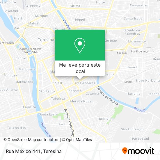 Rua México 441 mapa